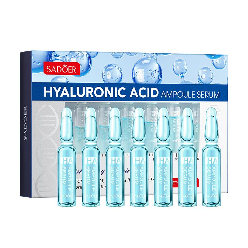 Ампульна сироватка для обличчя Sadoer Hyaluronic Acid Ampoule Serum з гіалуроновою кислотою, 7*2 мл